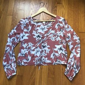 Roxy Morning Ritual Long Sleeve Top Pink